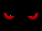 Red Eyes Black Background
