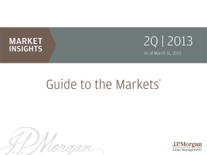 Cover page for JP Morgan Guide to the Markets