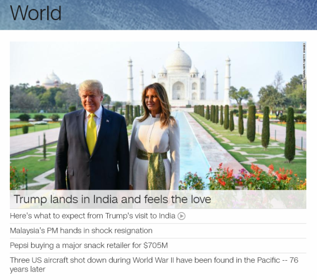 CNN World Homepage